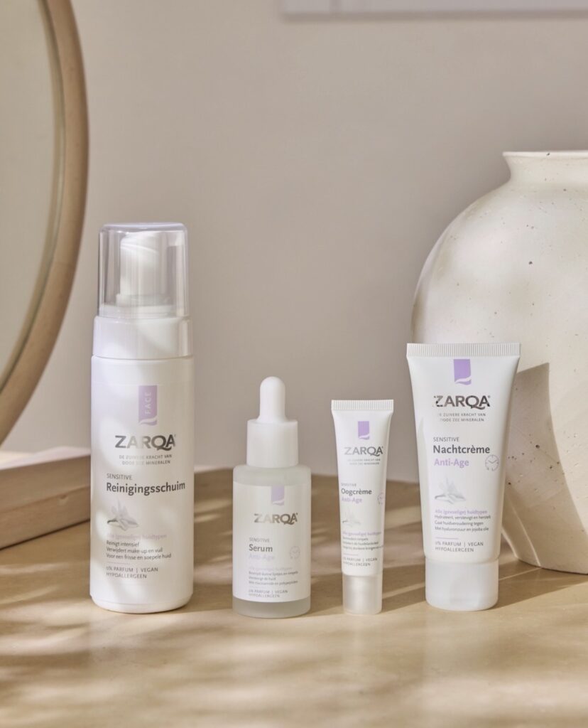 Zarqa skincare productfotografie