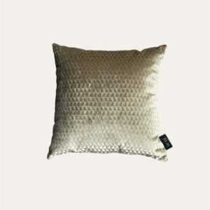 Sierkussen Michelle Oker/Goud – Luxe Velours met Print