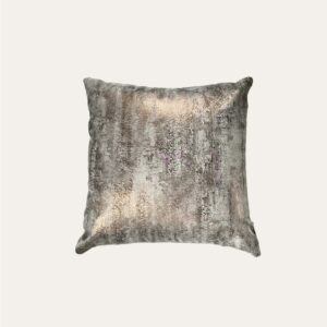 Sierkussen Brons: Glanzende Stof en Zandkleur Velours - Ilja