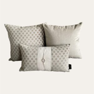 Langwerpige Kussen Set met Sieraad Agaat Debby