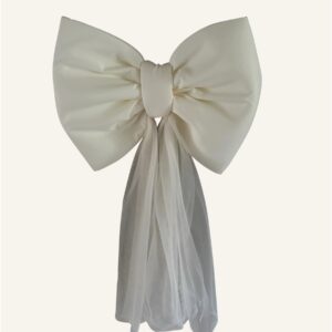 Bruidsstrik creme tule