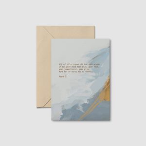 Kaart, Hij wist alle tranen + envelop