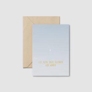 Kaart, lief, klein, uniek, bijzonder, Gods wonder + envelop