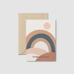 Kaart, Ik beloof je trouw + envelop