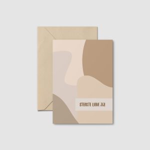 Kaart, sterkte lieve jij + envelop