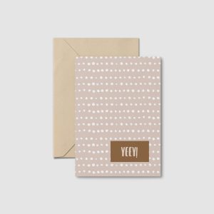 Kaart, yeey + envelop